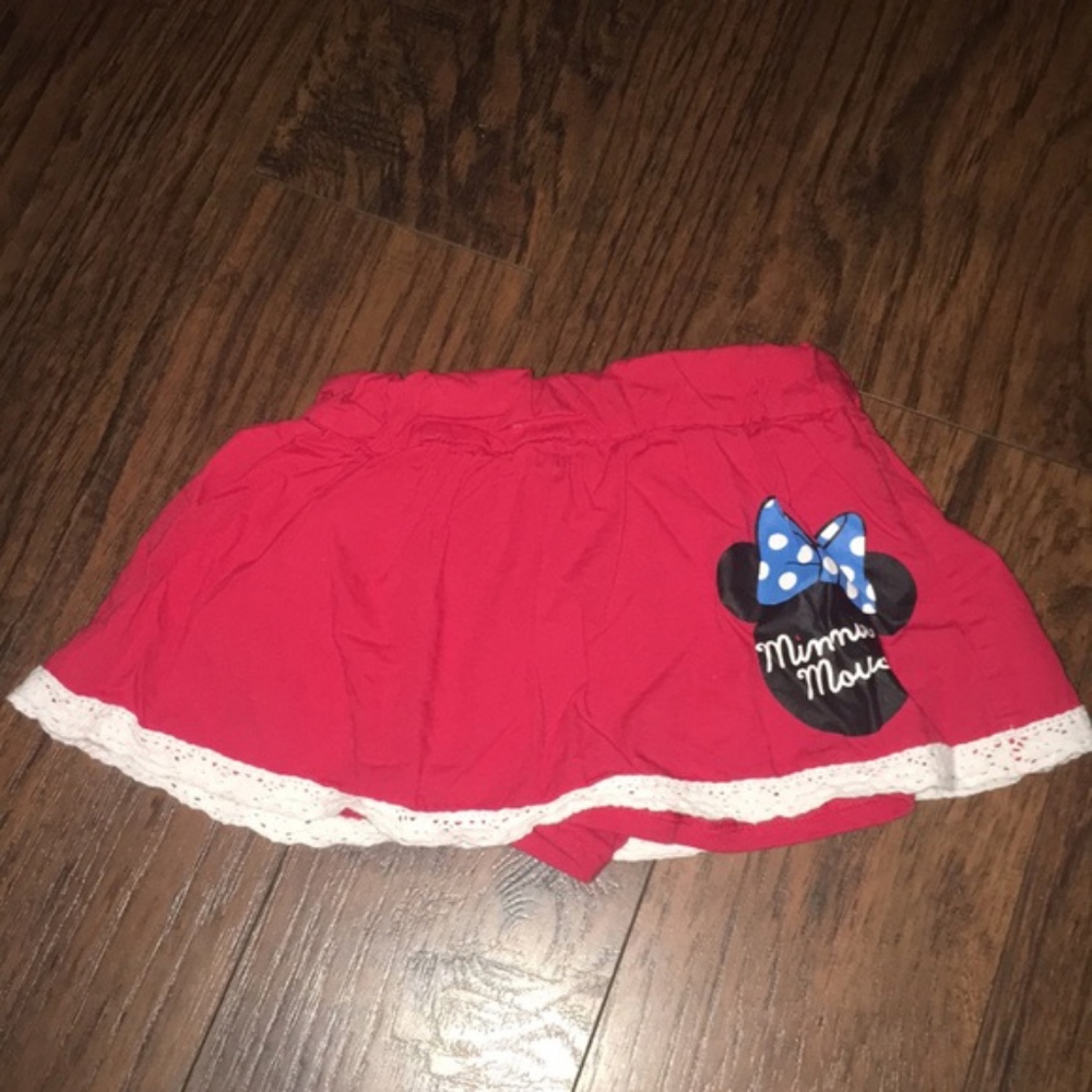 Disney Baby Girls Minnie Mouse Skirt w/ Shorts